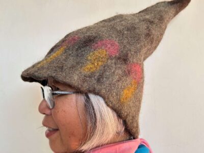 Felted hat from IFFS 2025 exhibit