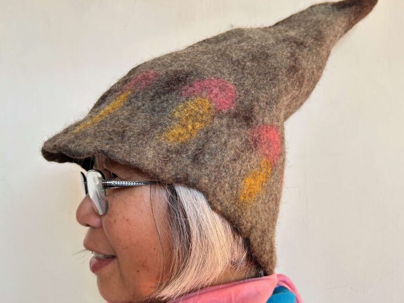 Felted hat from IFFS 2025 exhibit