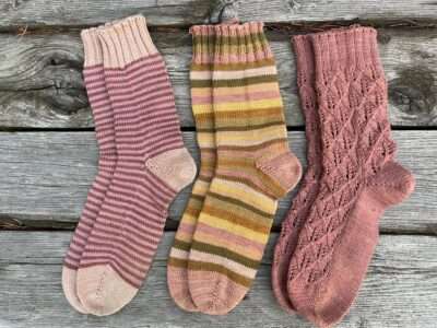Mushroom-dyed socks