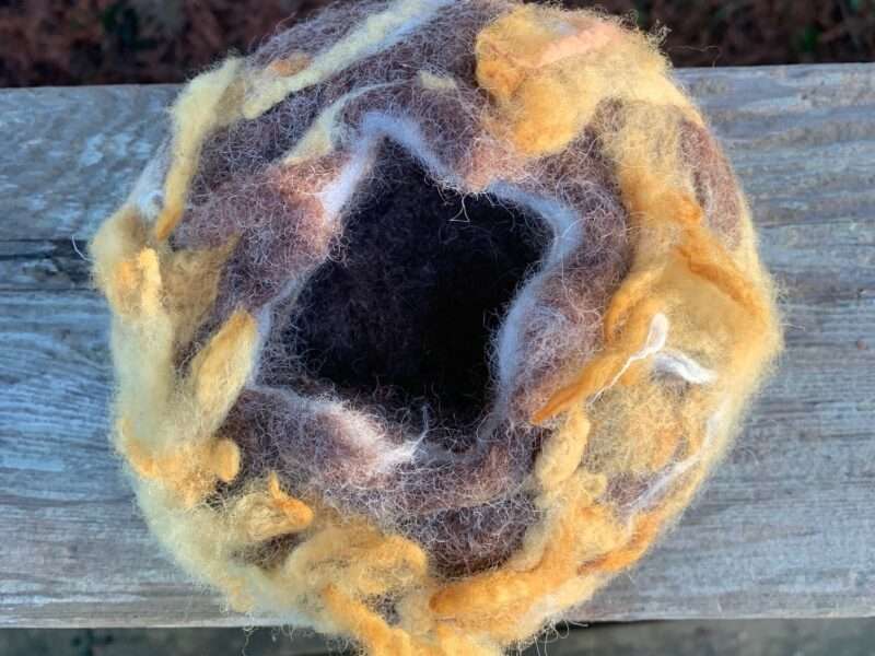 Felted Mushroom Vessel | Mushrooms & Color exhibit