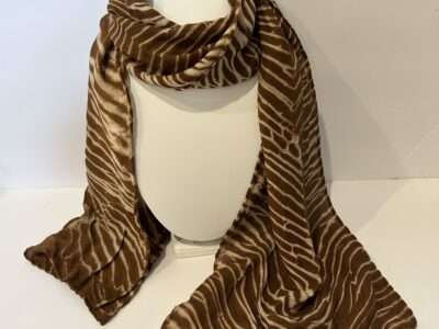 Shibori mushroom-dyed scarf I | Mushrooms & Color exhibit