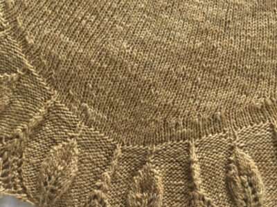 Leafy shawlette | Mushrooms & Color exhibit