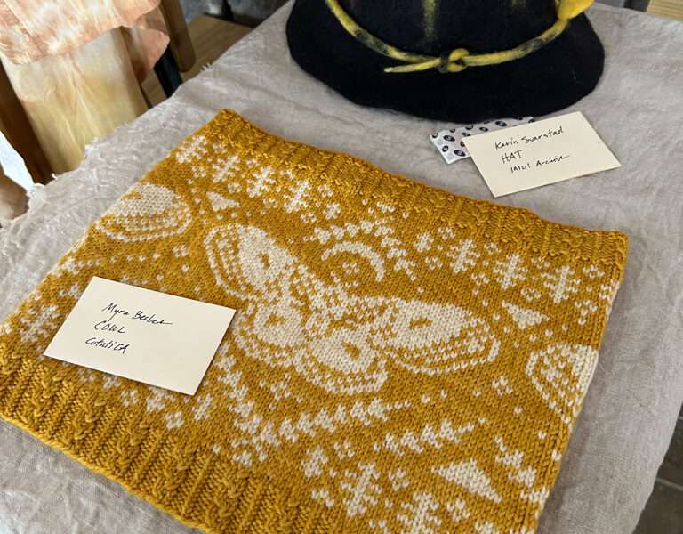 Cowl and hat from IFFS 2025