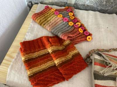 Wrist warmers from IFFS 2025 exhibit