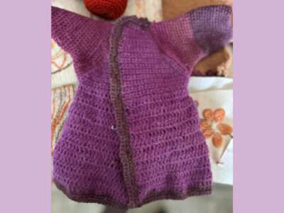 Baby sweater from IFFS 2025 exhibit