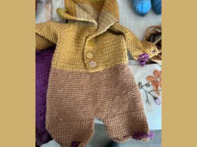 Baby sweater from IFFS 2025 exhibit