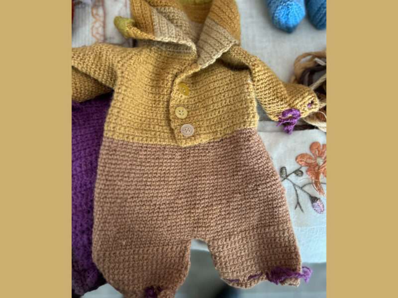 Baby sweater from IFFS 2025 exhibit