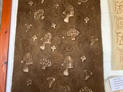 Wood block prints from IFFS 2025 exhibit